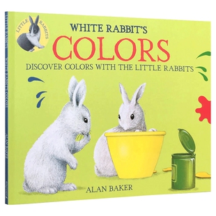 白兔的颜色 英文原版绘本 White Rabbit's Colors 儿童颜色启蒙绘本 吴敏兰书单绘本123 英文版 进口英语原版书籍