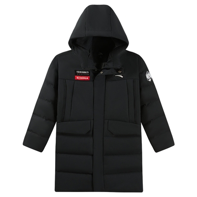 安踏儿童男大童四防热返羽绒服