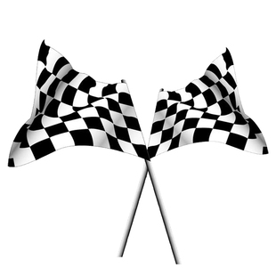 赛车旗帜定做广告旗子定制黑白方格旗发令旗终点旗装扮赛车女郎红黄旗子红白格子手持户外挥舞彩旗订做