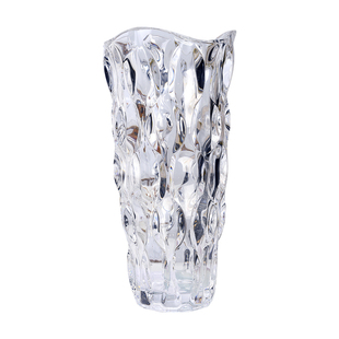 美式轻奢琉光水晶玻璃花瓶客厅样板间酒店插花装饰器皿摆件工艺品