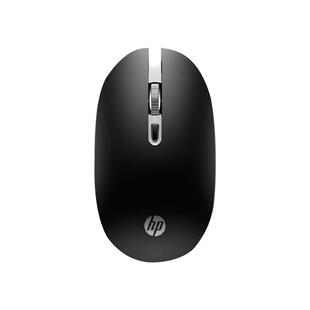 惠普无线静音鼠标2.4G笔记本主机商务办公家用轻量便携黑白