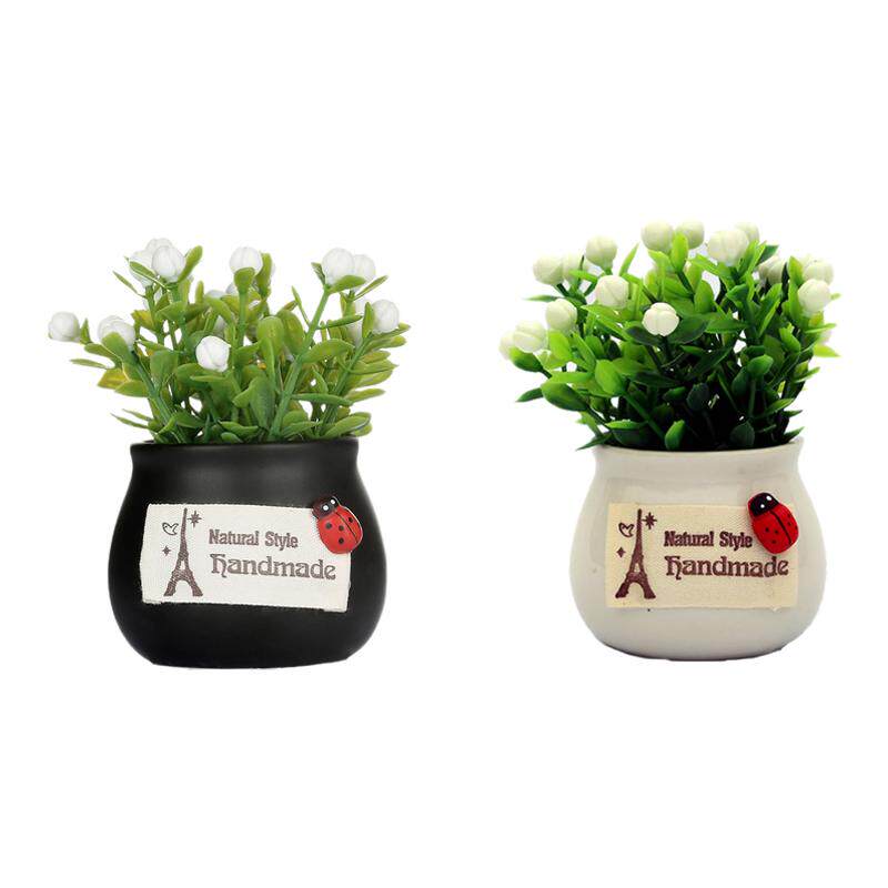 仿真花植物盆栽车载摆件迷你吉祥果创意车内中控台减压治愈装饰品