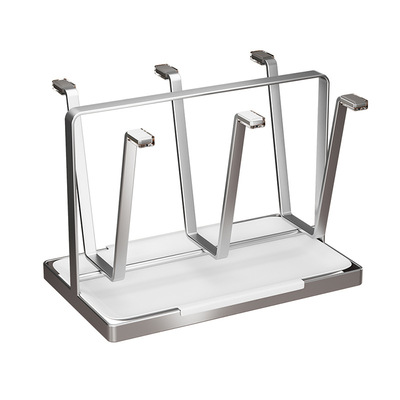 不锈钢倒挂沥水杯架带接水盘