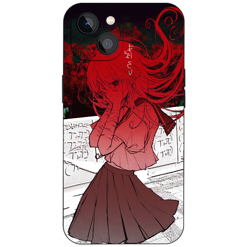 日系暗黑病娇JK少女原宿风磨砂硅胶手机壳动漫周边适用于iPhone17ProMax苹果16小众个性二次元防摔磁吸保护套