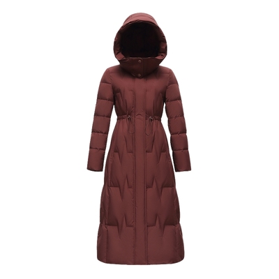 雪中飞长款羽绒服连帽