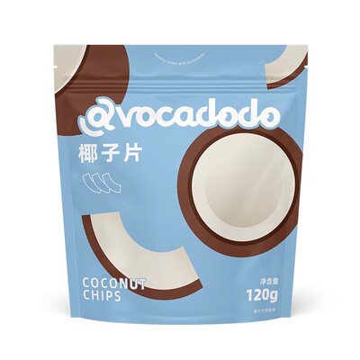 纯椰子片脆片低温烘烤海南非油炸