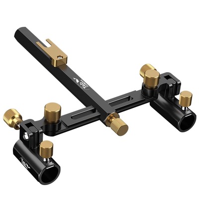 Tab钓箱双炮台万向鱼竿支架