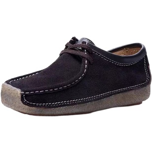 奥卡索豆豆鞋男现货蜗牛真皮休闲平底舒适百搭乐福鞋防滑女鞋4988