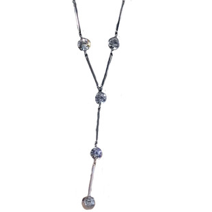 轻奢小众设计长款毛衣链2025年新款锁骨链高级感网红项链配饰秋冬