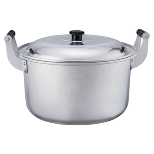 铝锅老式加厚汤锅家用大容量双耳带盖煮面锅商用多功能烧水锅卤锅