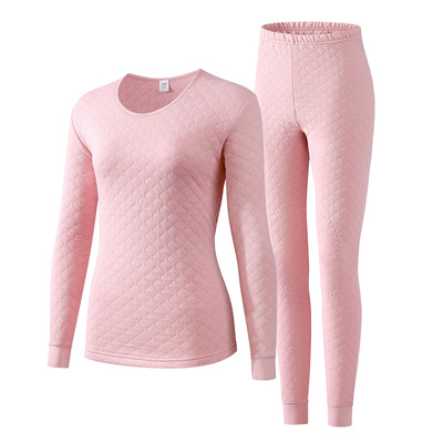 AB内衣男女三层保暖内衣套装