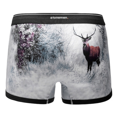 stonemen男士内裤纯棉平角裤驯鹿