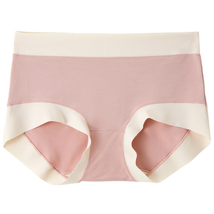 2条装无痕内裤女夏薄款60支莫代尔舒适透气艾草抗菌档中腰三角裤