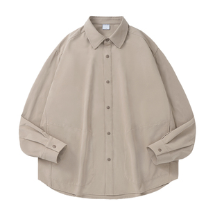 MOSEALAND 22AW秋季长袖衬衫男SOLOTEX环保面料纯色日系户外上衣