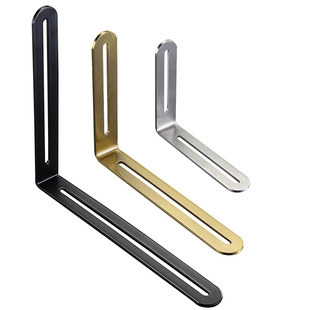 不锈钢角码90度直角固定器连接件L型支架角铁可调节长孔双头活动