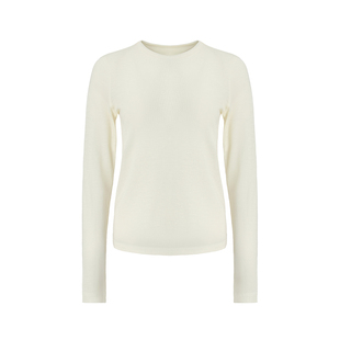 贴肤裸感纸片人100%羊毛打底衫！sofa简约微透长袖针织衫上衣女