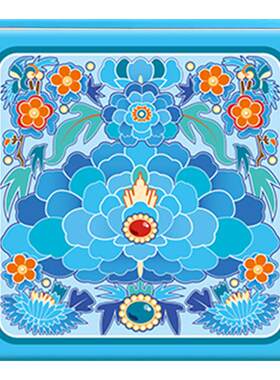 飞乐鸟水彩涂色掌心线稿本