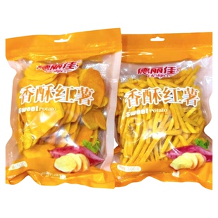福建龙岩特产八大干连城红心地瓜干德丽佳红薯片 香脆条500克