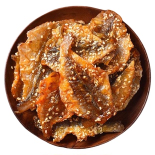 开袋即食黄花鱼干香辣蜜汁黄鱼片芝麻烤鱼干海味休闲零食追剧解馋
