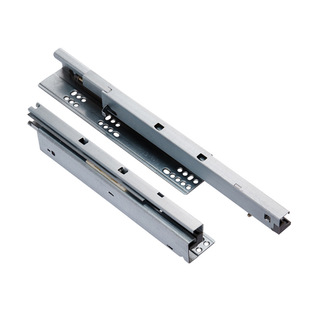 反弹阻尼缓冲底装抽屉导轨托底导轨滑轨橱柜三节轨道滑道缓冲滑轨