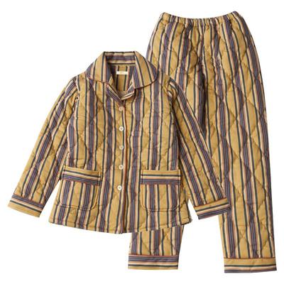 活性印染纯棉夹棉睡衣女秋冬加厚