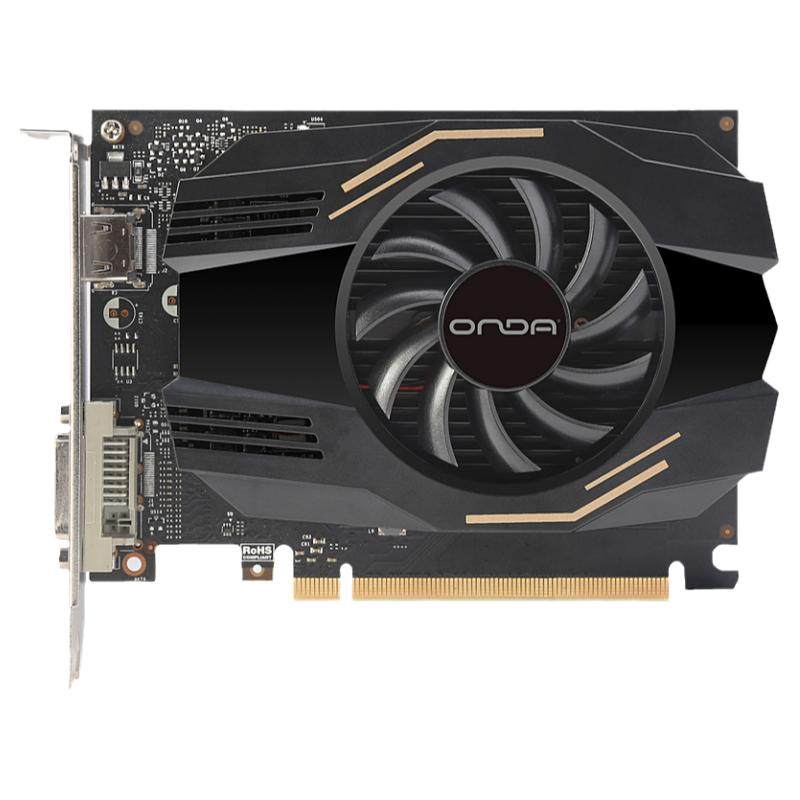 昂达GT1030 2G典范单风扇短卡台式机电脑网游LOL游戏高清独立显卡