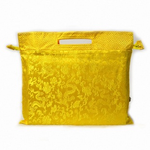 手提经书布袋子经书包大号双层带拉链收纳袋抄经书袋海青袋高品质