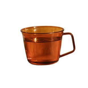 WENSHUO 琥珀色玻璃杯复古咖啡杯高硼硅水壶马克杯耐热家用杯子