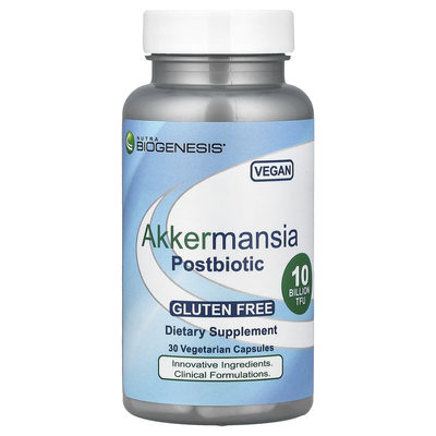 Nutra BioGenesis,Akkermansia Postbiotic , 100 mg (10 Billion