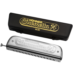 德国和来HOHNER 257带吹嘴半音阶口琴14孔C调和来255新手成人初学