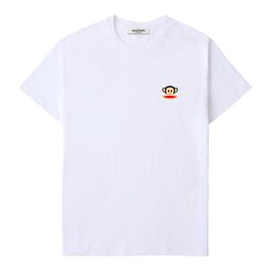 Paul Frank/大嘴猴纯棉短袖T恤春夏款男女同款宽松刺绣百搭情侣装