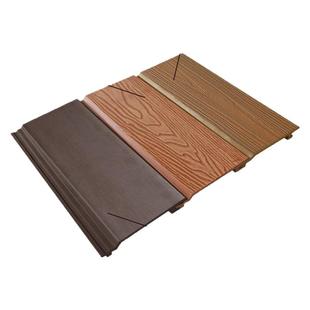 户外塑木墙板挂板木屋护墙装饰板木塑板别墅外墙专用墙板防水防腐