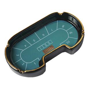 【POKERABOVE】创意个性德州扑克桌陶瓷家用潮流娱乐办公室烟灰缸