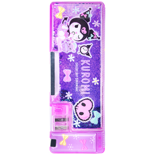 一正三丽鸥多功能笔盒流沙双面小学生用大耳狗美乐蒂大容量文具盒