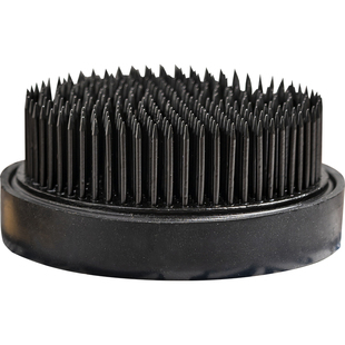 日本进口黑剑山插花器圆形方形黑色剑山插花花器花道底座石崎胜