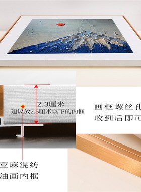 铝合金画框边条窄L型油画外框裱框数字油画框丙烯画装裱相框框架