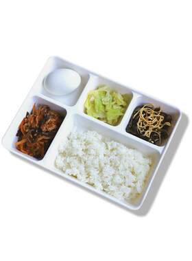 食堂带盖便当盒密胺餐具