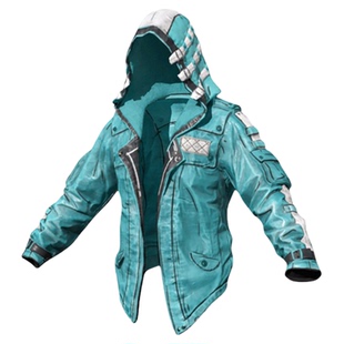 PUBG绝地求生皮肤冰川之锋夹克连帽外套披风上衣吃鸡兑换码CDK