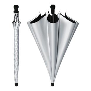 老虎伍兹同款户外高尔夫碳纤维伞银胶防晒超轻晴雨两用直柄遮阳伞