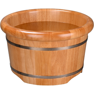 泡脚桶木桶家用足浴桶过小腿洗脚桶木质足浴盆木盆橡木洗脚高深桶