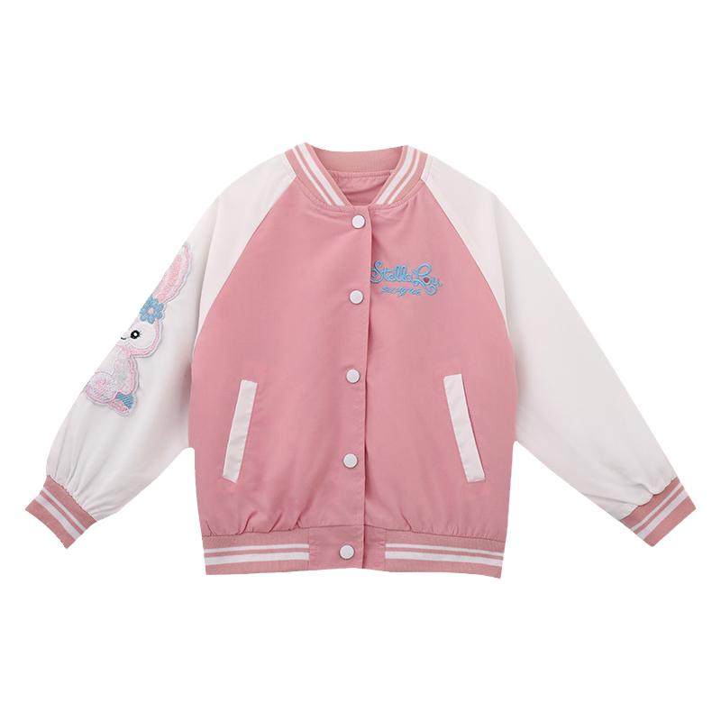 春秋时尚外套女童洋气春装棒球服