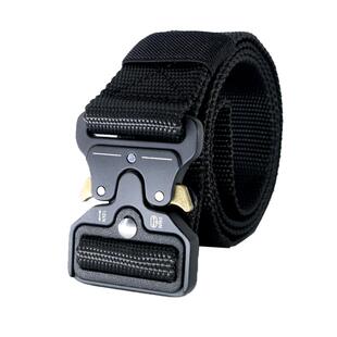 战术腰带眼镜蛇自由调节男军迷户外帆布尼龙作训合金自动插扣裤带