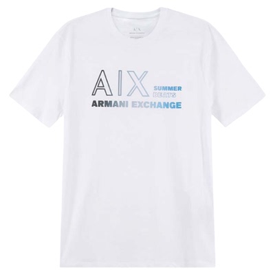 ArmaniExchange徽标圆领短袖T恤