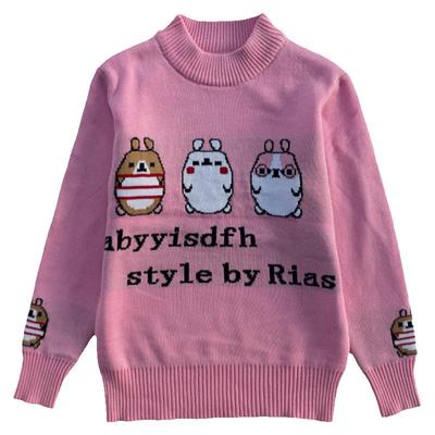 针织衫恒源祥女童套头毛衣