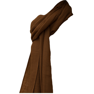 驻色草木染 远家联名冬季茶染羊毛围巾披肩手工植物染通用情侣款