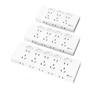 明装开关插座二十孔家用电源五孔带开关多孔扩展墙壁明线20孔连体