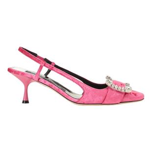 Sergio Rossi/SR女鞋SR TWENTY系列钻扣露跟高跟鞋凉鞋婚鞋