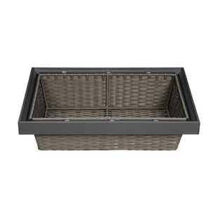 衣柜阻尼拉篮抽屉式伸缩裤架藤篮衣帽间内置收纳储物家用五金