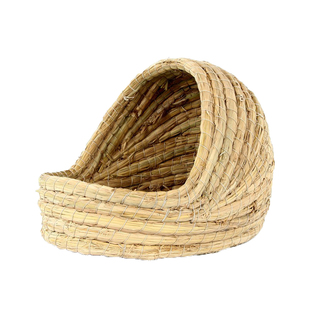 草窝兔子躲避屋荷兰猪仓鼠龙猫刺猬豚鼠保暖草垫草编窝鹦鹉小房子