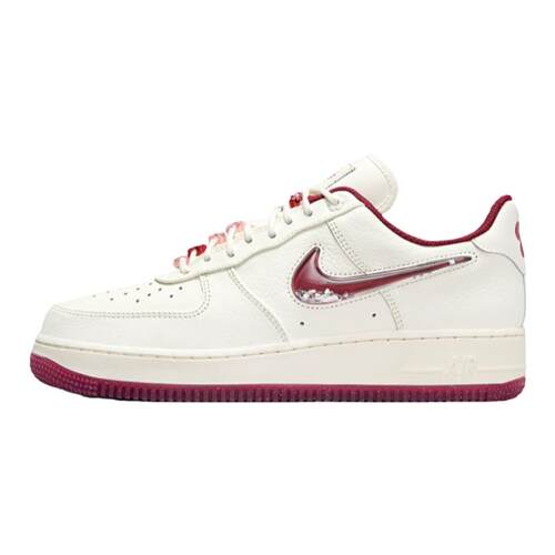 Nike Air Force 1 AF1空军一号女鞋情人节限量四钩白银女款板鞋